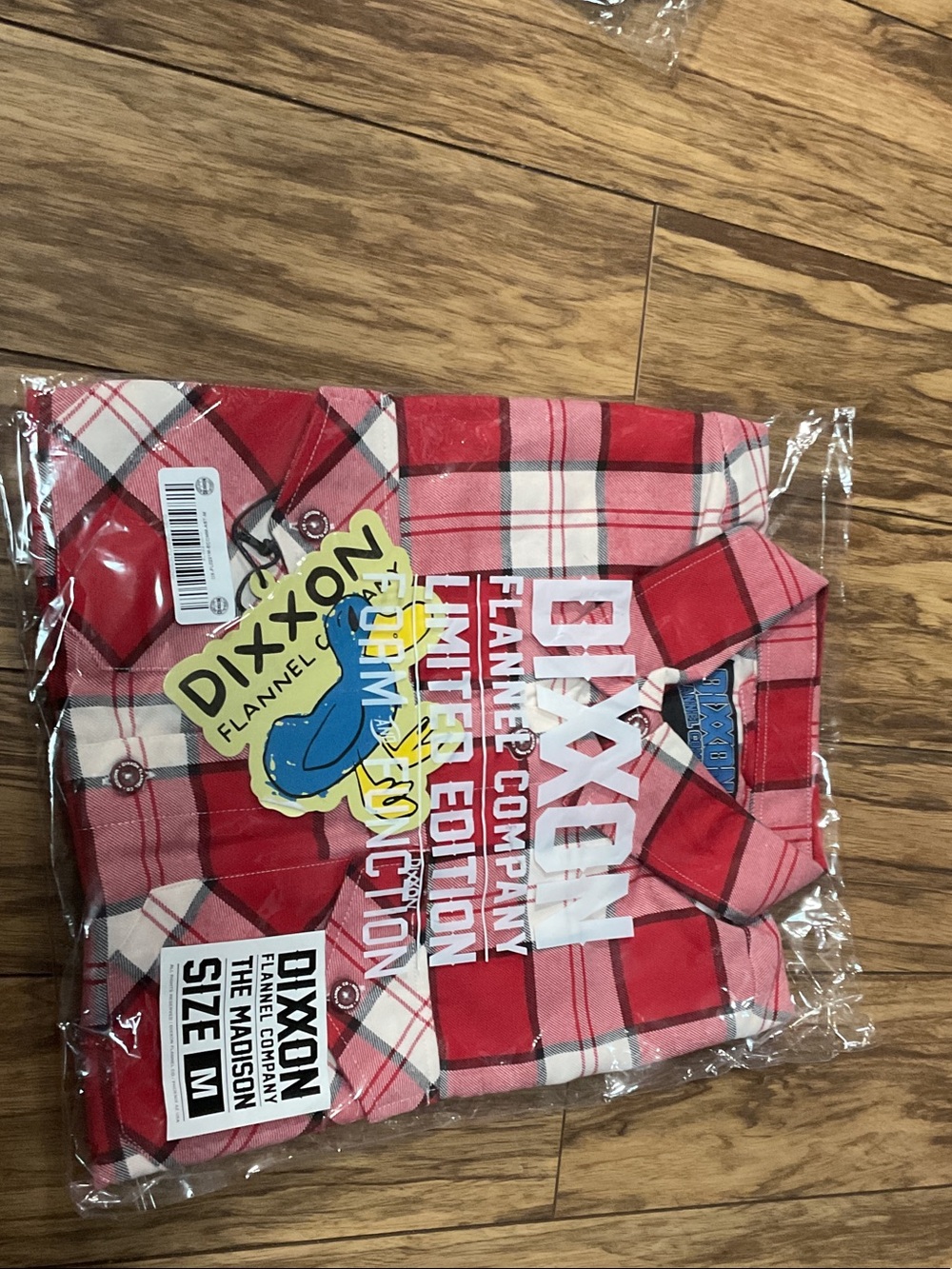 DIXXON Red and White Plaid Kids Flannel Pajama Top